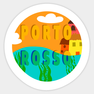 Porto Rosso Travel Sticker Sticker